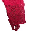 AmbuRance Red Lace Bodysuit V Neck Sleeveless Full Lace Size 2X Photo 1