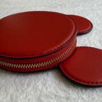 Coach Red Mickey Mouse Ear Coin Pouch Photo 5