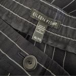 Eileen Fisher NEW  Navy Blue white Pinstripe Wide Leg Crop Trouser Pant Size XL Photo 7