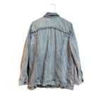 Anthropologie Able The Merly Denim Jean Jacket Trucker Style Size L Blue Size L Photo 2
