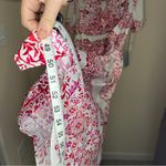 Julia Jordan BNWT  button up maxi dress white red floral tie waist women’s 12 Photo 1