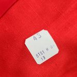 Vintage Red Blazer and Pants Set with Feather Accent Size undefined Photo 1