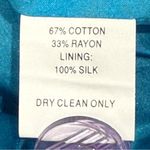 Trina Turk  Ruffle Mini Dress Tiered V Neck Blue Size 4 Party Y2K Vintage Mermaid Photo 6