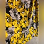 Who What Wear  Yellow and Gray Midi Pencil Skirt Photo 3