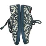 Toms Tan Leopard Cotton/Hemp Blend Lace Up Sneakers Women Sz Y4 Photo 2