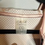 Calia Metallic Rose Gold Perforated Pullover Pink Size M Photo 3