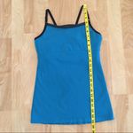 Beyond Yoga  Teal Blue & Black Criss Cross Tank Top Photo 13