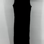 ZARA Trafaluc Ribbed Knit Midi Tank Dress Pullover Stretch Round Neck Black S Photo 2
