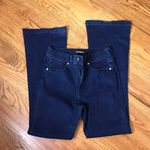 EXPRESS Dark-wash Flare Leg Women's Blue Jeans Photo 0