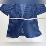 Betabrand  Blue Striped Women's Blazer 🤍💙 Photo 5
