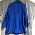 Anne Klein Ann Klein royal blue XXL double breasted lightly worn wool coat PTP 24 length 36 Photo 1