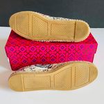 Tory Burch ELISA LOGO FLAT ESPADRILLES Happy Times Perfect Navy Embroidered 10 Photo 7