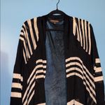 Adrienne Vittadini THIN  Woman Striped Black and White Women's Cardigan 3X Photo 5