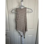 Gaze Leopard Print Bodysuit Tank Top Sleeveless Casual Trendy Size S Tan Photo 2