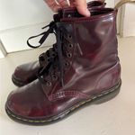Dr. Martens women’s vegan 1460 cherry red Cambridge boots size 8 Photo 1