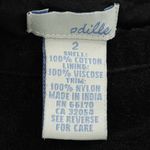 Anthropologie Odille Embroidered Velvet Skirt Y2K Whimsigoth Fairy Retro Size 2 Black Photo 2