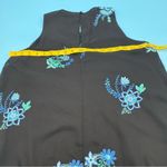 Calvin Klein Shift Knee Length Blue Embroidered Floral Dress Size 12 Photo 5