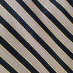 80s Vintage Gold Black Striped Silk Blend Cropped USA Made Power Blazer Size 12 Photo 3