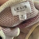 Le lis  Cream and Brown Knit Flower Crop Tank Top 100% cotton Photo 3