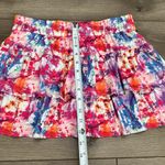 Lucky in Love Shockin' Radiance Ruffle Tiered Multicolor Skirt Skort Size Small Pink Photo 8
