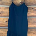 Chelsea28 Asymmetric Black Ruffle Hem Dress Photo 2
