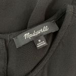 Madewell  Womens Dress Medium Black Short Sleeve Minimalist Casual Chic Photo 3