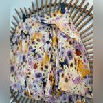 Sonia Rykel Layered Floral Mini Skirt Butterfly & Floral Motif Fairy Ethereal Purple Size 6 Photo 3