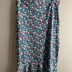 Lands' End Multicolor Floral swim skirt size medium 10/12 Red Photo 9
