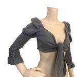 FashioNova Once Upon A Star Top - Light Wash Photo 1