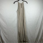 Anthropologie Amadi Tan Ribbed Rayon Maxi Robe Dress Photo 6