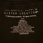 Five Nights at Freddy’s Sister Location 2016 Circus Baby Black T Shirt Sz Small Photo 3