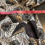 Porridge Women's Floral Print Long Sleeve Dress Small‎ Button Down Oversized Black Photo 7