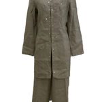 Vintage Carole Little Linen Pant Suit Green Size 8 Photo 0
