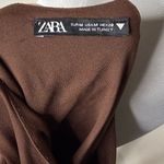 ZARA  Brown Scoop Neck Sleeveless Bodysuit Photo 3