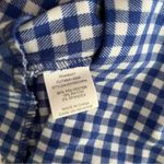 love on a hanger NWT Blue Checkered Gingham High waist Mini Skirt Size 9 Photo 3
