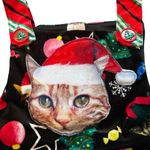 No Boundaries  Jr's Holiday Cat Jumpsuit Stretch Velvet, Sz 1 Photo 11