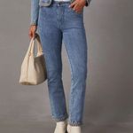 VICI Farrow Braided Hem Straight Leg Jeans - Denim Photo 1