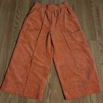 Urban Outfitters  Wide Leg Pants Size Large Orange Courdoroy Photo 2