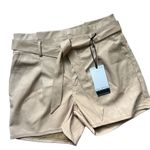 NWT Womens Sofia Vergara Jeans High Rise Tie Waist Faux Leather Shorts Photo 4