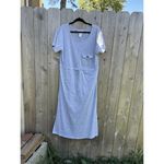 Vintage Alexandra Lee Women Dress 90s Grey Size 12 Cottagecore Comfy Tee shirt Gray Photo 1