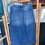 Rebecca Minkoff Vintage Denim Midi Skirt with Slits ~ Size 14 💚🍄 Photo 2