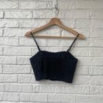 Jason Wu  black Eyelet Cropped Spaghetti Strap Bone in Top Size S Photo 2