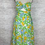 Petal and Pup  Vanessa Yellow Tulip Strapless Midi Dress Photo 1
