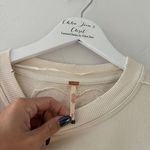 Free People Eleanor Cream Sweatshirt Mini Dress Photo 5