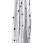 Ava Sky Fighting Eel Polka Dot Hawaiian Midi Jumpsuit Romper Pockets XS White Photo 0