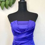 Guess by Marciano Strapless Purple Ruched Mini Dress 0 Photo 4