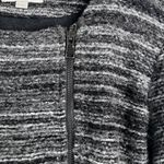 Ann Taylor Loft Gray Woolen Look Side Zip Zip Sleeve Sweater Jacket Size MD Size M Photo 4