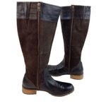 Timberland Knee High Brown Mixed Leather Boots Womens US Sz 7 Zip Casual Winter Photo 6