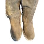 Free People  Womens Jasper Over The Knee Chunky Heel Boots Green SIZE 37/7 Photo 3