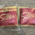 2 Pairs Silkies TLC Support Pantyhose X Tall Taupe USA Vintage 245/319 Photo 0